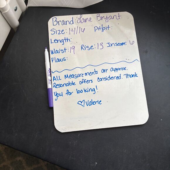 Lane Bryant NWT Linen Blend Pull On Tie Waist Shorts Plus Size 14/16 - Picture 12 of 12